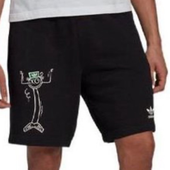 adidas Other - Adidas Originals x Andres Saraiva Graffiti Tagged Short Men’s Medium NEW HR7111